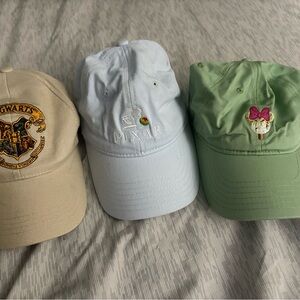 Disney and Harry Potter baseball caps